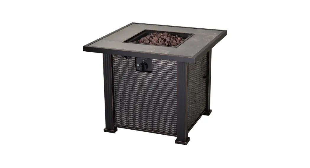 35830960 Outsunny Slate And Wicker Outdoor Gas Firepit Table Installation Guide 35830960 Outsunny Slate And Wicker Outdoor Gas Firepit Table Installation Guide