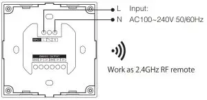 MiBOXER DMX512 Master RGB X3 - DMX512 master as RF remote Instruction