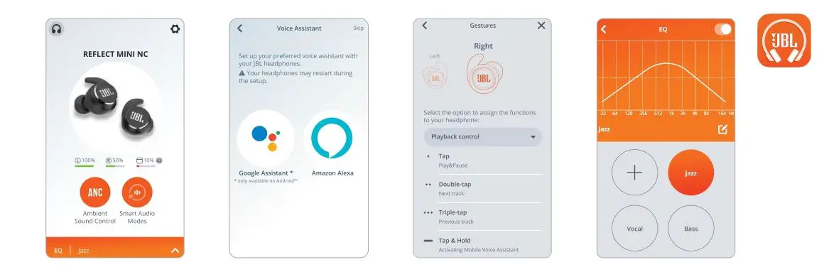 JBL REFLECT MINI NC Waterproof True Wireless Noise Cancelling Sport Earbuds User Guide - DO MORE WITH THE APP