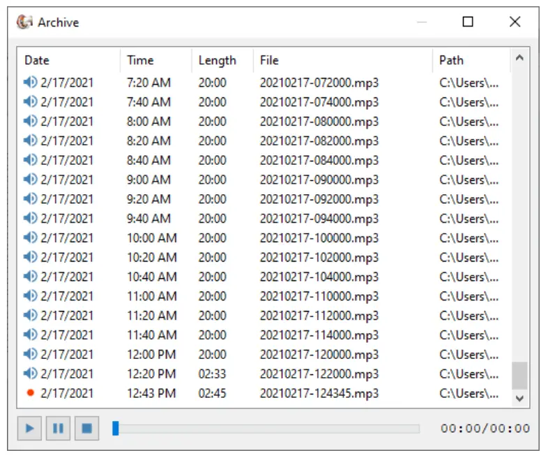 DJ SOFT RadioLogger Radio Recording Software - RadioLogger11