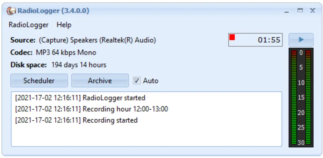 DJ SOFT RadioLogger Radio Recording Software - RadioLogger2