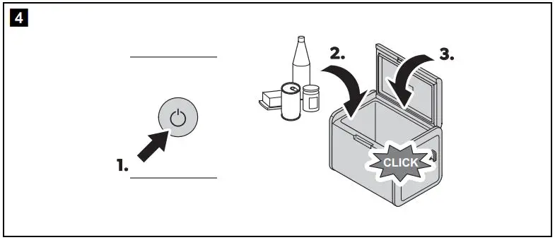 DOMETIC CFF70DZ Compressor Cooler User Manual - Switching on the cooler
