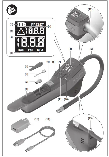 BOSCH 0603947080 Electric Air Pump Mini Compressor EasyPump- Overview