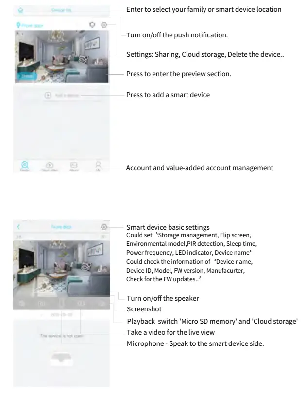 KJB security V01 SGDB Ubox Battery Doorbell Camera - USING THE AP