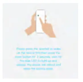 KJB security V01 SGDB Ubox Battery Doorbell Camera - device blue