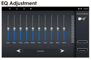 Nakamichi NAM 5200 A7 7 Inch AV Receiver - eq adjustmant