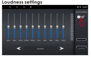 Nakamichi NAM 5200 A7 7 Inch AV Receiver - loudness