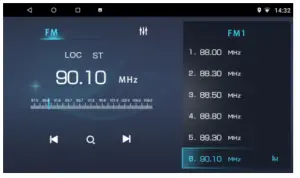 Nakamichi NAM 5200 A7 7 Inch AV Receiver - radiom interface