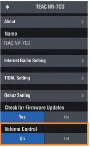 TEAC NT 505 USB Dac Network Player - filter play on