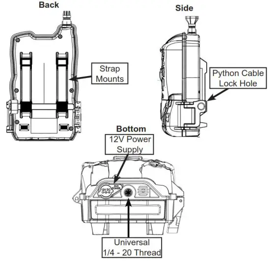 STEALTH CAM XV4WF Wi-Fi and Bluetooth Trail Camera - Back