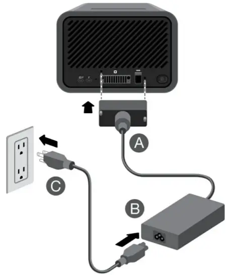 SEAGATE 33107839 Lyve Mobile Array - Connect power