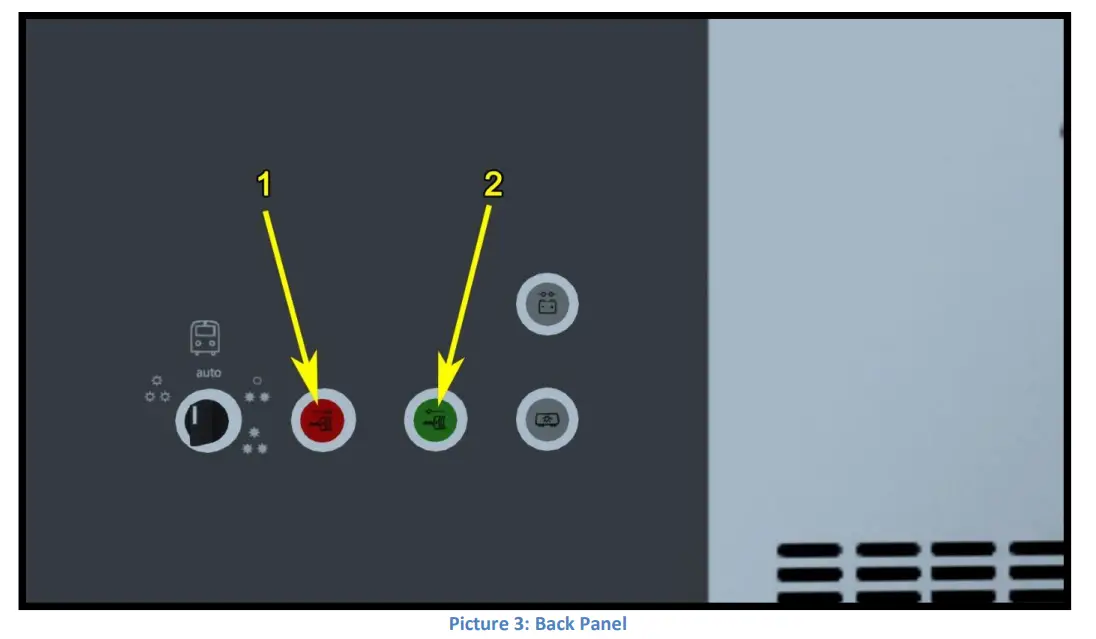 RSSLO DB 247 Diesel locomotive - Cab controls 2