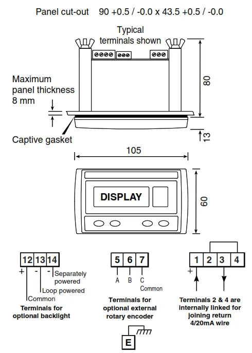 BEKA BA627E SS Rugged General Purpose Panel Mounting Set Point Station - Fig