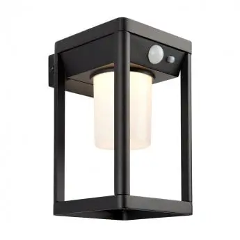 ENDON-248344-Hallam-1lt-Outdoor-Solar-Powered PIR Post Light