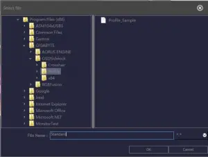 Configuring the Picture Mode Profiles 2