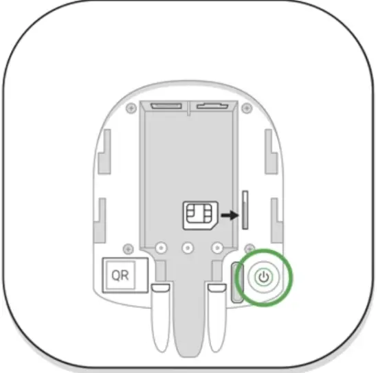AJAX Hub Intelligent Security Control Panel - connected