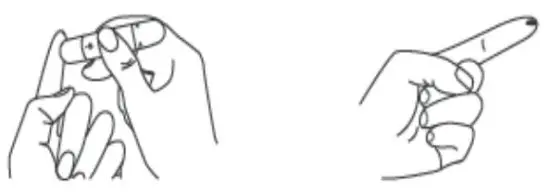 iHealth BG1S Wireless Smart Glucose Meter - blood sample