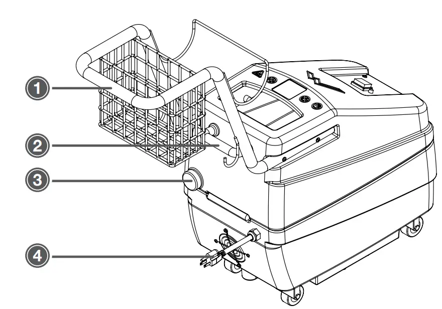 MYTEE 1600 Focus Vapor Steamer User Manual - Focus™ Rear View