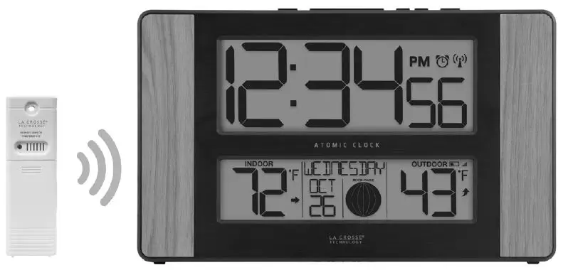LA CROSSE TECHNOLOGY 513-1417V6 Atomic Digital Wall Clock-PROD