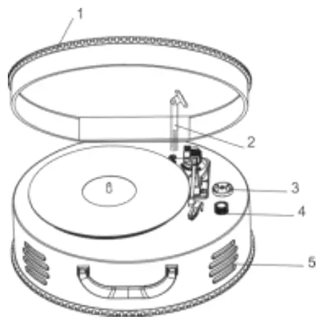 Classic Phono TT-34 Wooden Turntable with USB Connection-FIG3