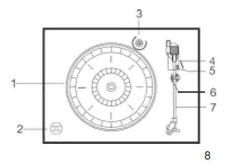 Classic Phono TT-34 Wooden Turntable with USB Connection-FIG5