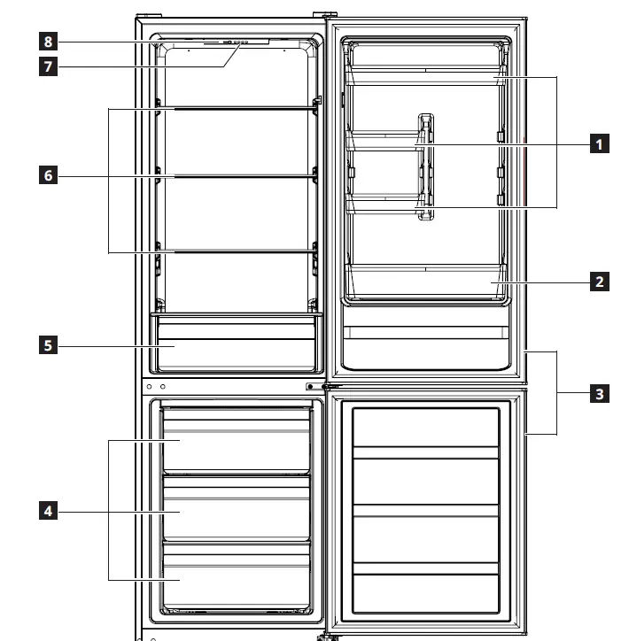 IKEA HD-413REN UPPKALLA Fridge 4