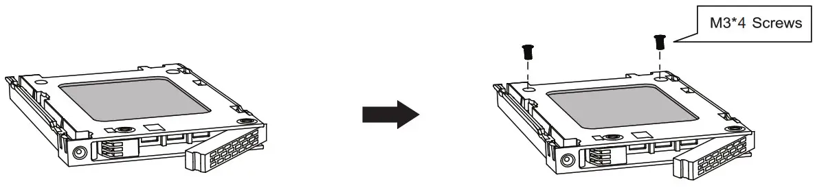 SAS SATA SSD HDD Mobile Rack- the tray for extra stability