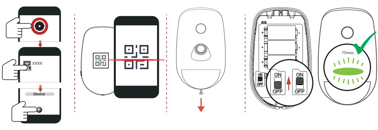 HIKVISION DS-PDPC12P-EG2-WB Wireless PIR-Camera Detector - Enrollment