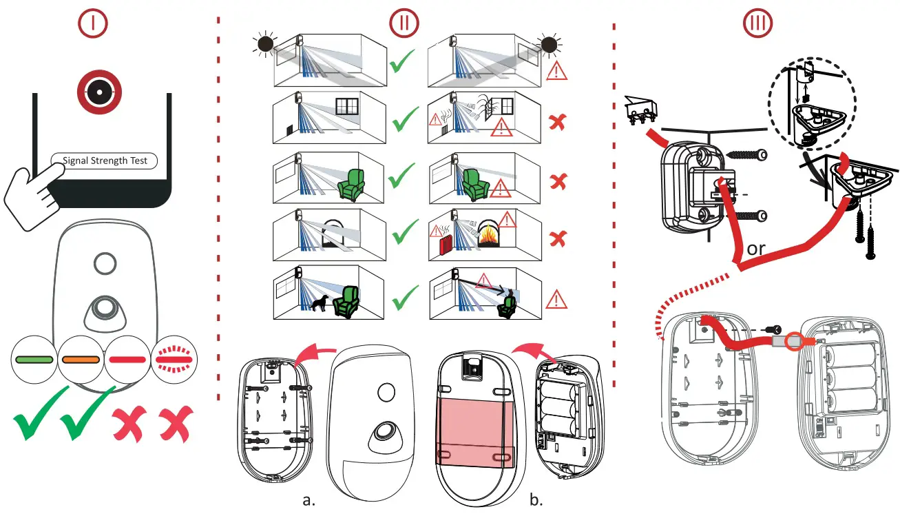 HIKVISION DS-PDPC12P-EG2-WB Wireless PIR-Camera Detector - Installation