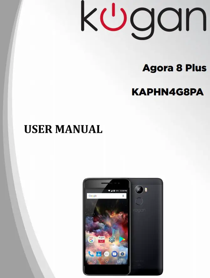 kogan Agora 8 Plus User Manual