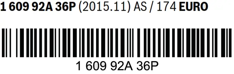 BOSCH 26 82 D GHO Professional Planer - bar code