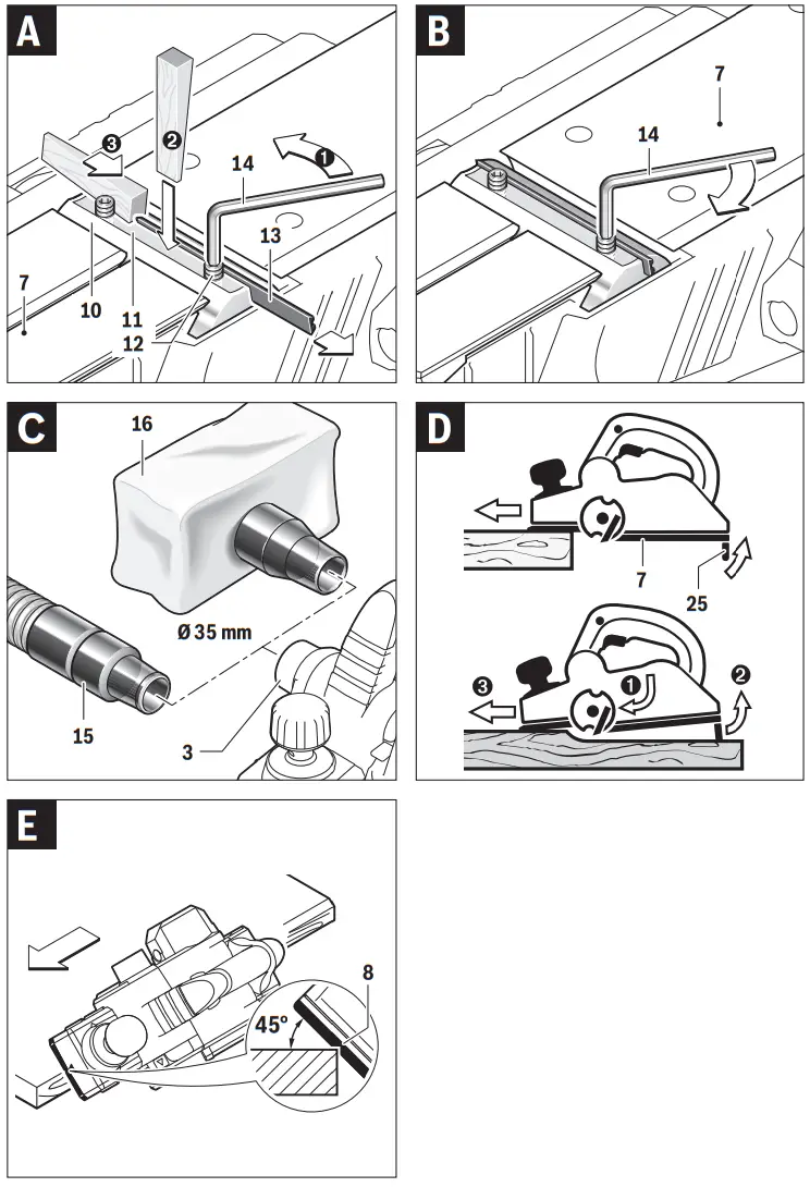 BOSCH 26 82 D GHO Professional Planer - fig 1