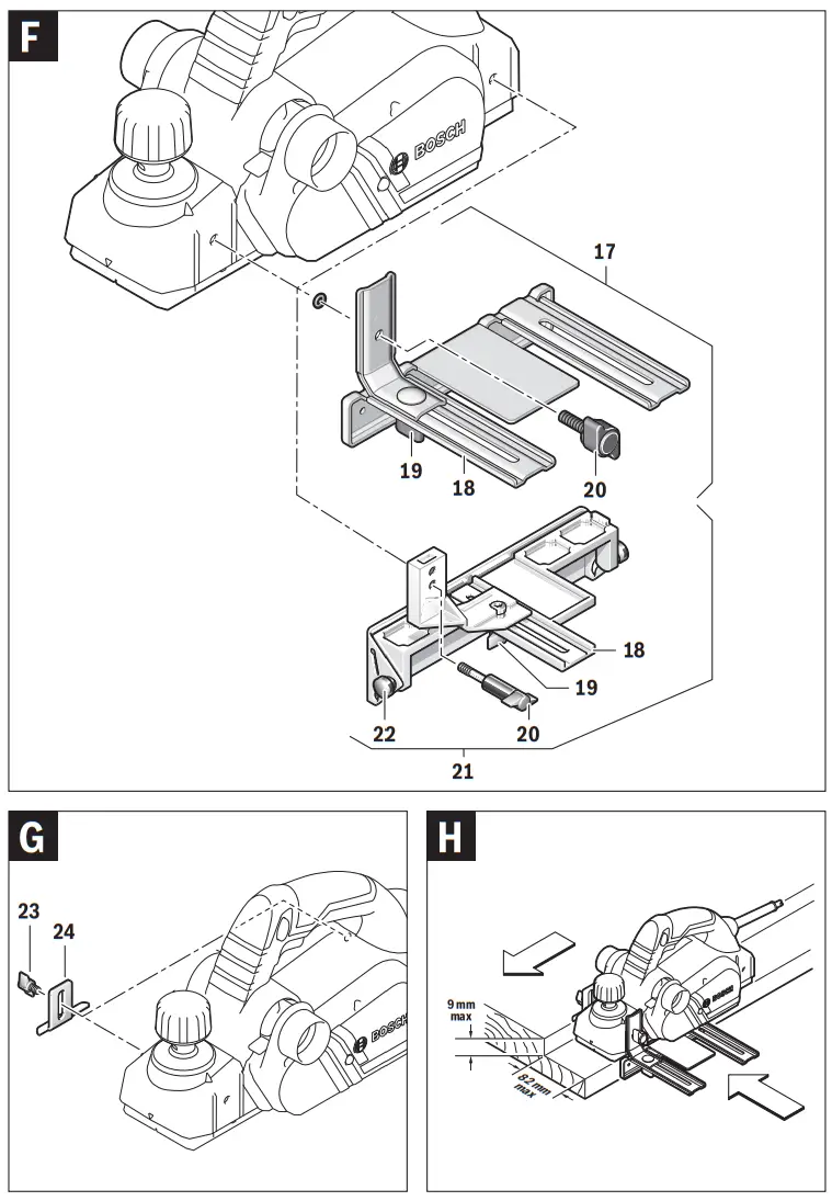 BOSCH 26 82 D GHO Professional Planer - fig 2