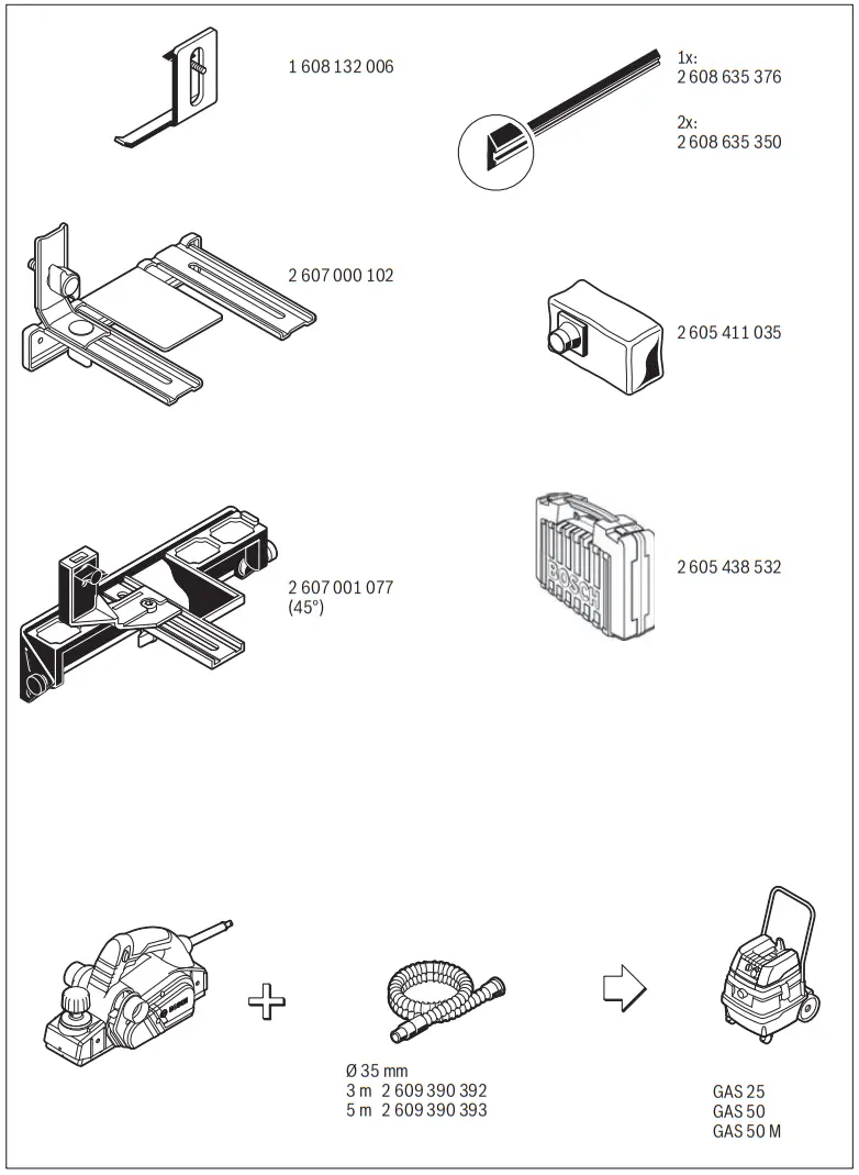 BOSCH 26 82 D GHO Professional Planer - tools