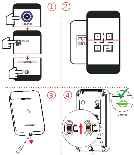 HIKVISION DS-PT1-WB Wireless Tag Reader - fig 1