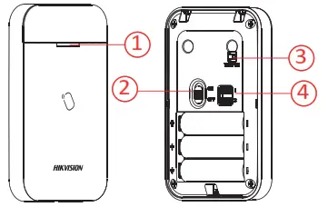 HIKVISION DS-PT1-WB Wireless Tag Reader - fig