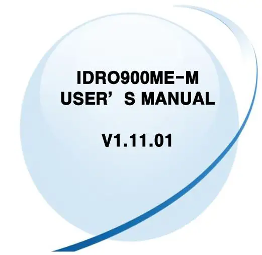 Idro900me Uhf Rfid Reader Module User Manual