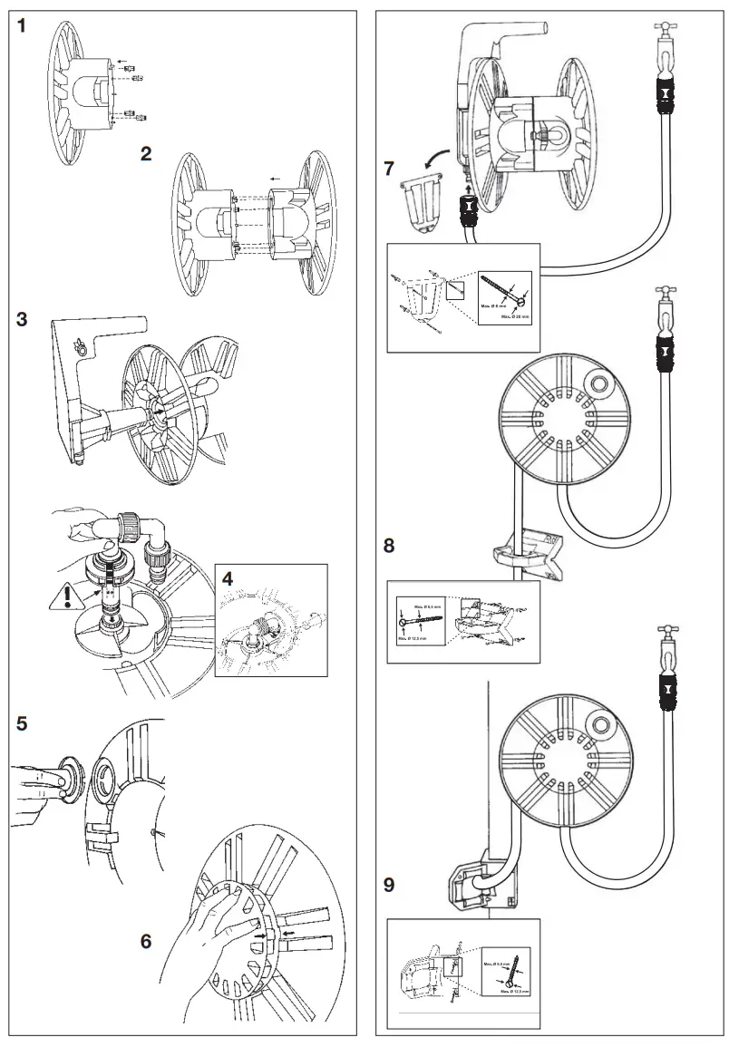 GARDENA 2650 Wall Mounted Hose Reel - fig