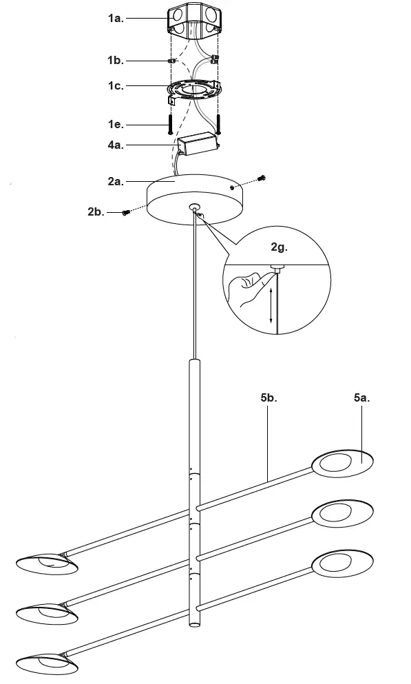 Kuzco Lighting CH90136 Ceiling LED Chandelier-1