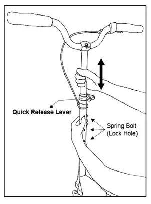 Triscooter WORKER Fliker Adjusting height