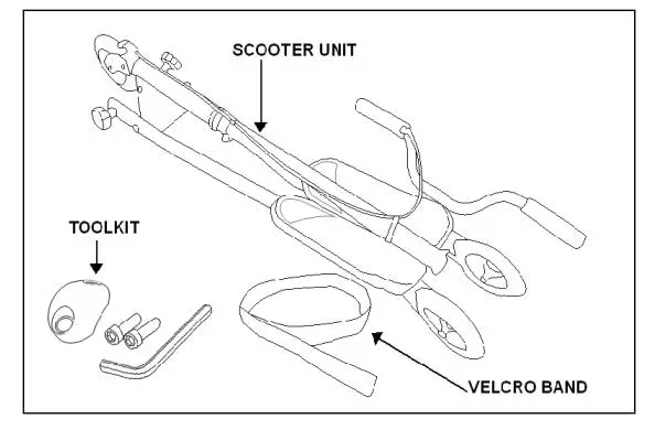 Triscooter WORKER Fliker scooter