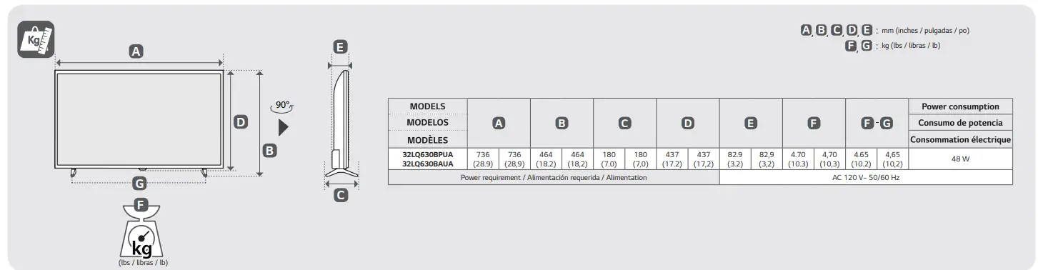 LG 32LQ630BPUA 32 Inch Class LED HD Smart webOS TV 8