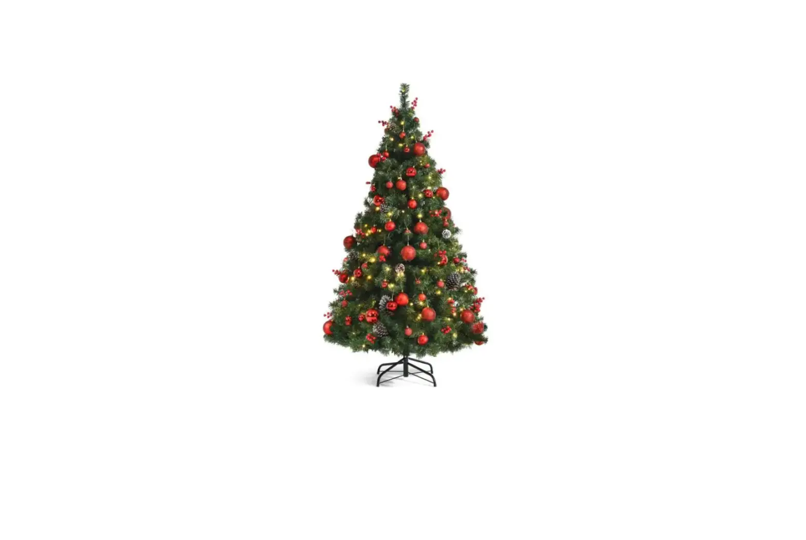 Gymax Gym08609 Artificial Christmas Tree Hinged Xmas Tree Instruction Manual