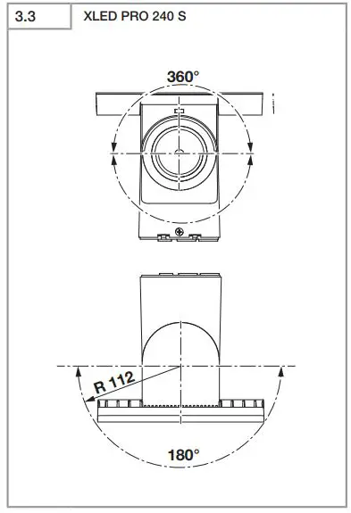 steinel XLED PRO 240 S Motion Sensor Spotlight 3