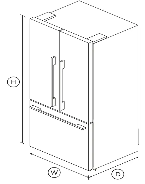 FISHER PAYKEL RF170ADW5 N Freestanding French Door Refrigerator 1