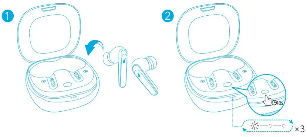 soundcore Life Note 3 NC Wireless Earbuds - Reset