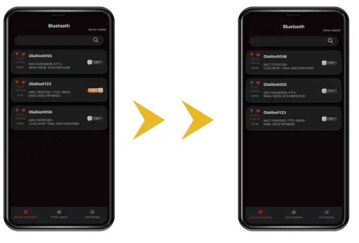 OLA 12 150 Olalitio Lithium Battery - button