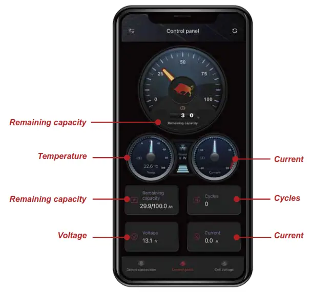 OLA 12 150 Olalitio Lithium Battery - qrtemperature