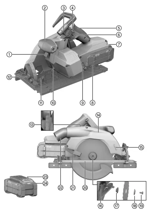 HILTI SC 30WR-22 NURON Cordless Circular Saw - fig 3