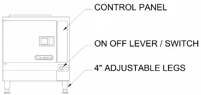 Cleveland 22CGT3 Natural Gas 3 Pan Countertop Steamer-1
